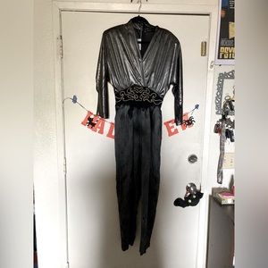 Vintage Joan Walten’s Sliver & Gold Jumpsuit